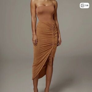 JLuxLabel Pecan Hanna Slinky Skirt Sz XXL